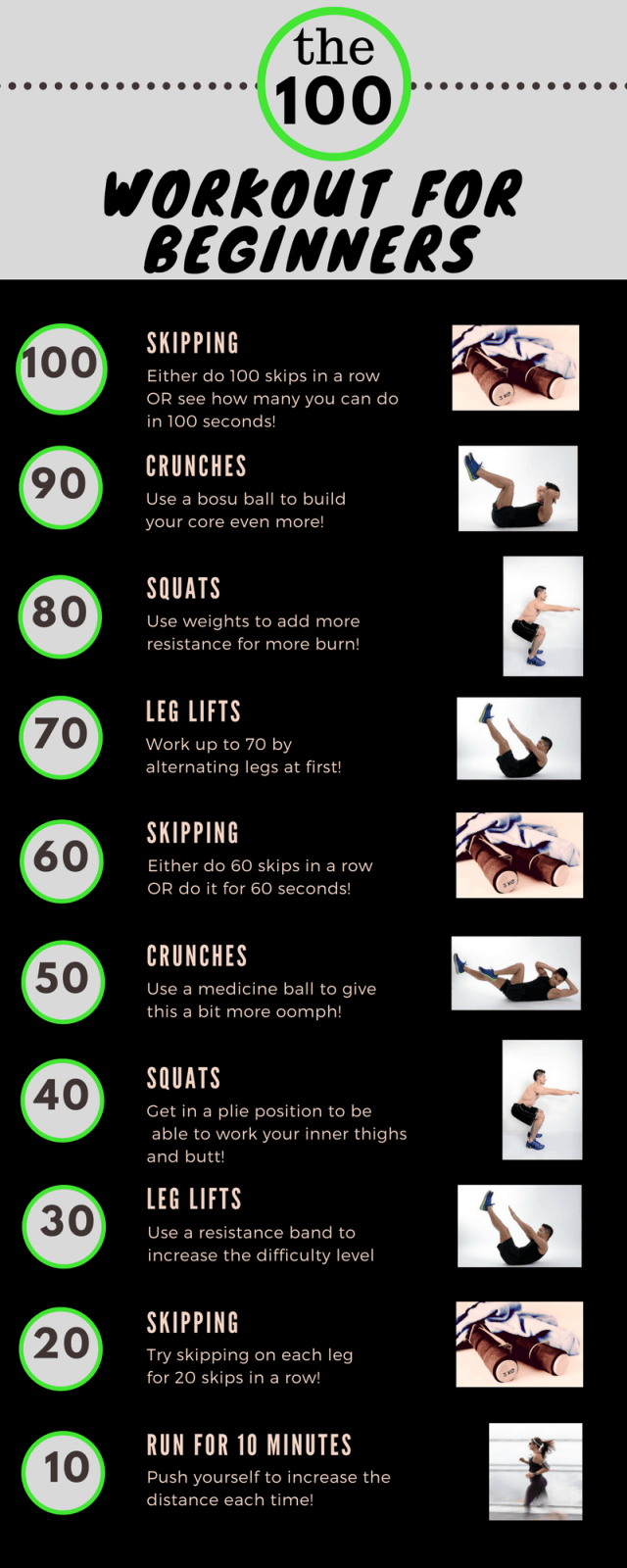 100 Workout for Beginners